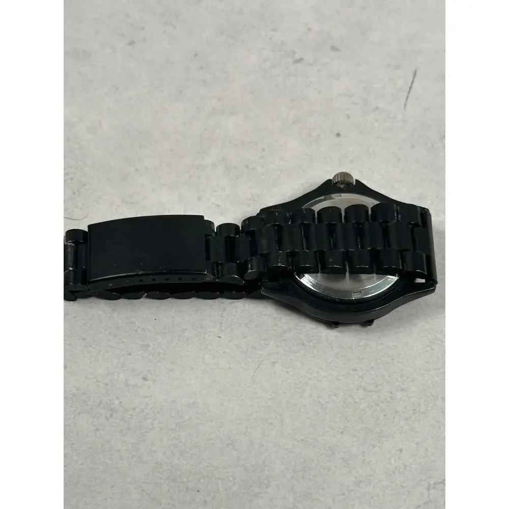 Members Only Watch Mens 37mm Black Date Rotating Bezel 7